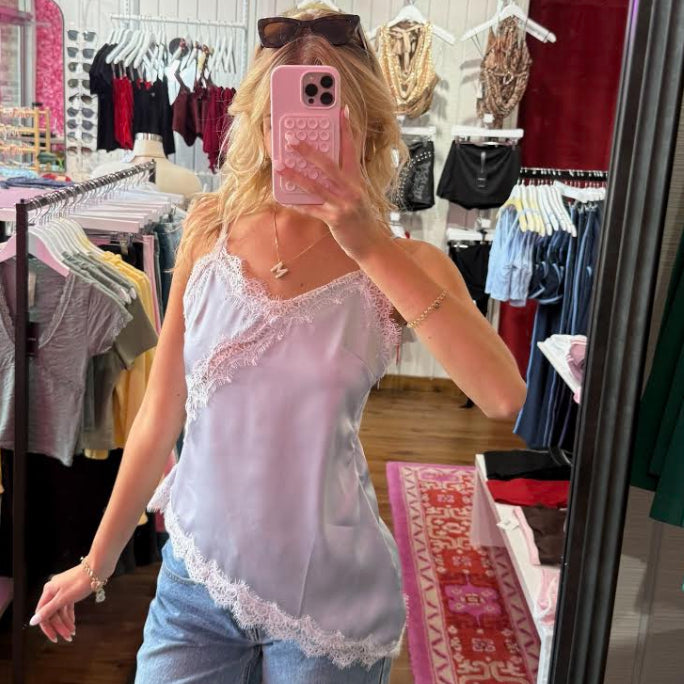 Oren Asymmetrical Satin Cami