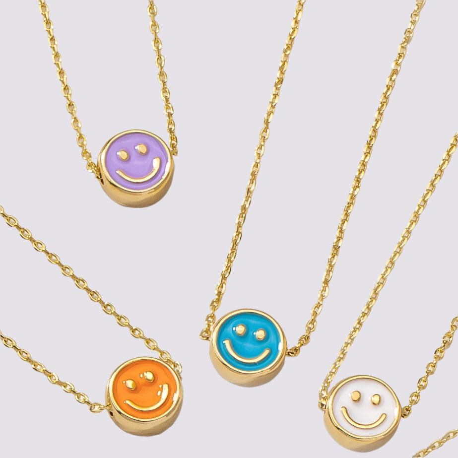 Mini Smiley Face Necklace