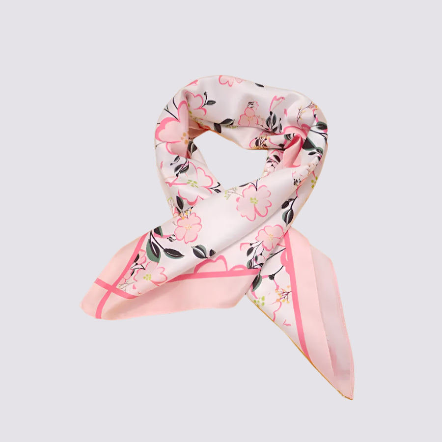 Floral Silky Scarf