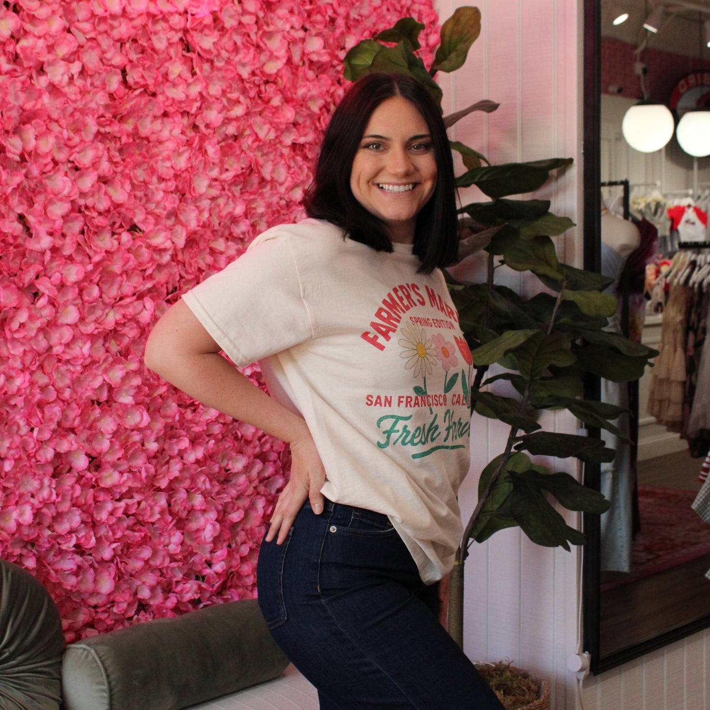 Farmers Market Oversized Graphic Tee