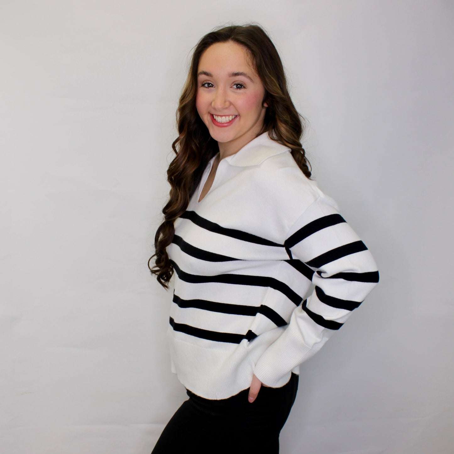 Eloise Stripe Sweater Top