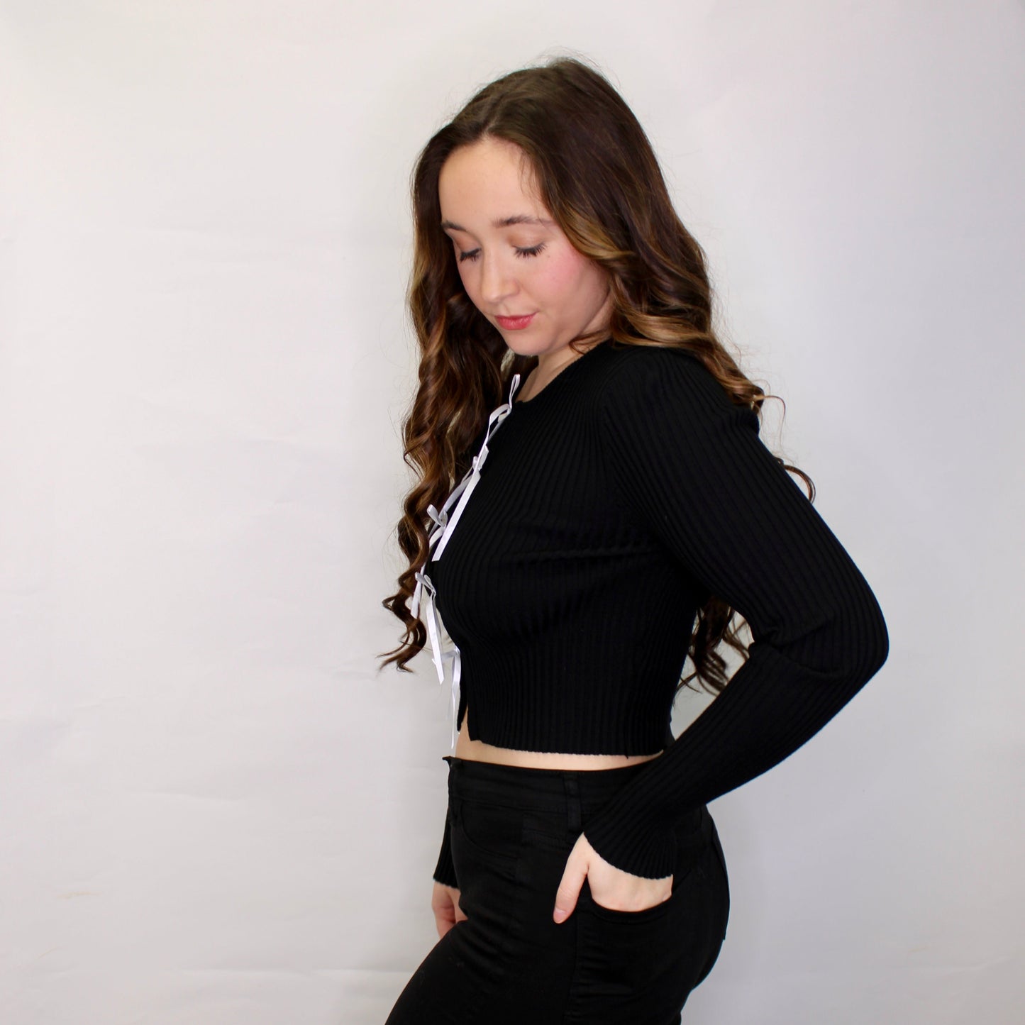 Melody Front Bow Trim Top