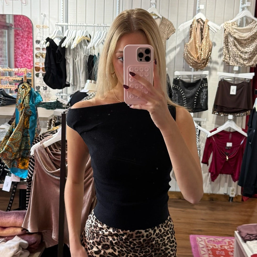 Brynn Boatneck Knit Top