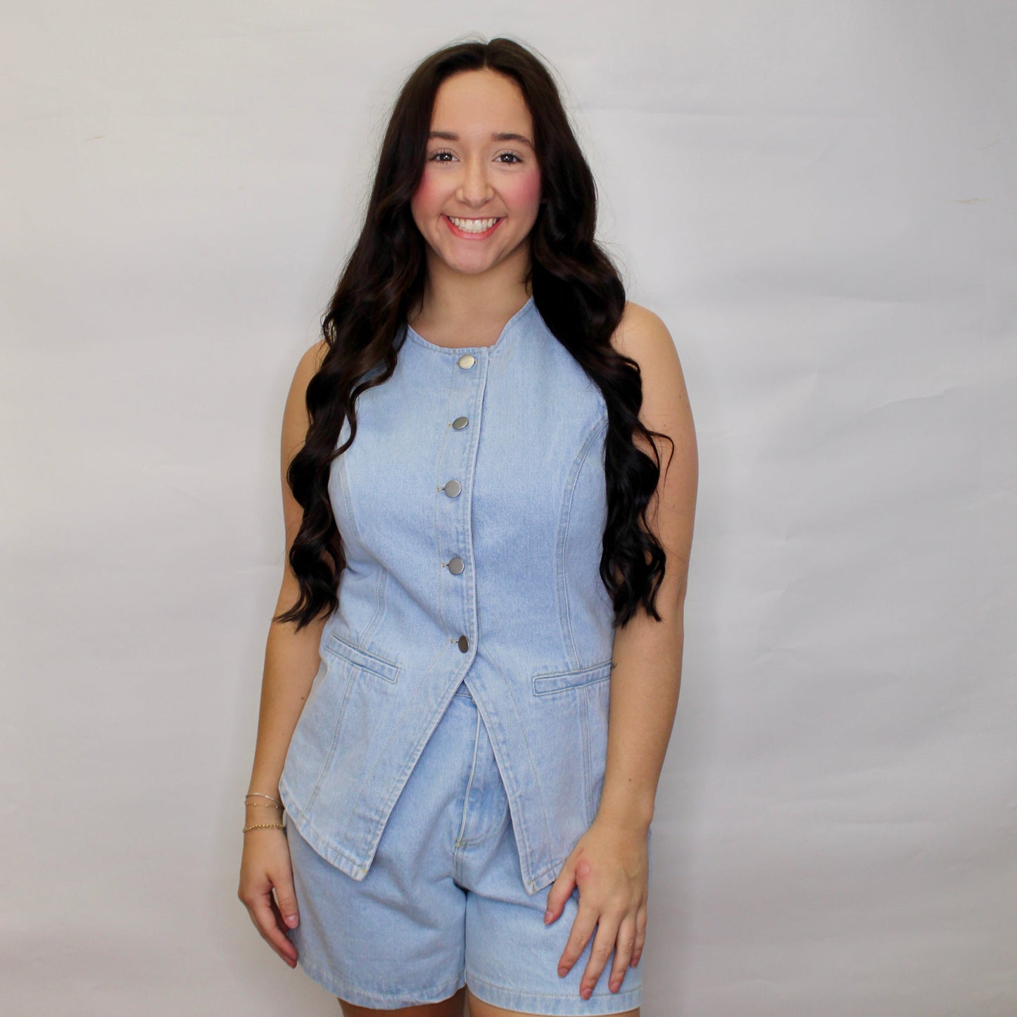 Vienna Denim Sleeveless Top