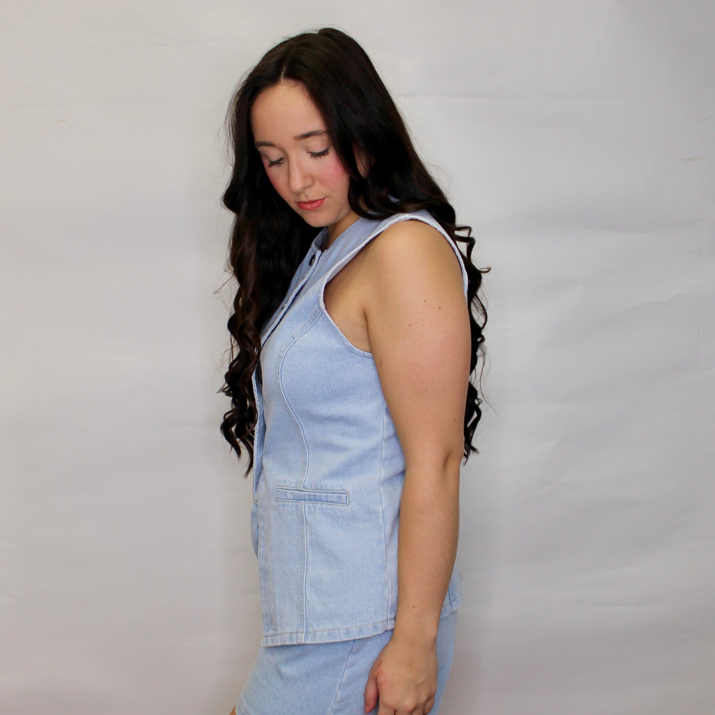 Vienna Denim Sleeveless Top