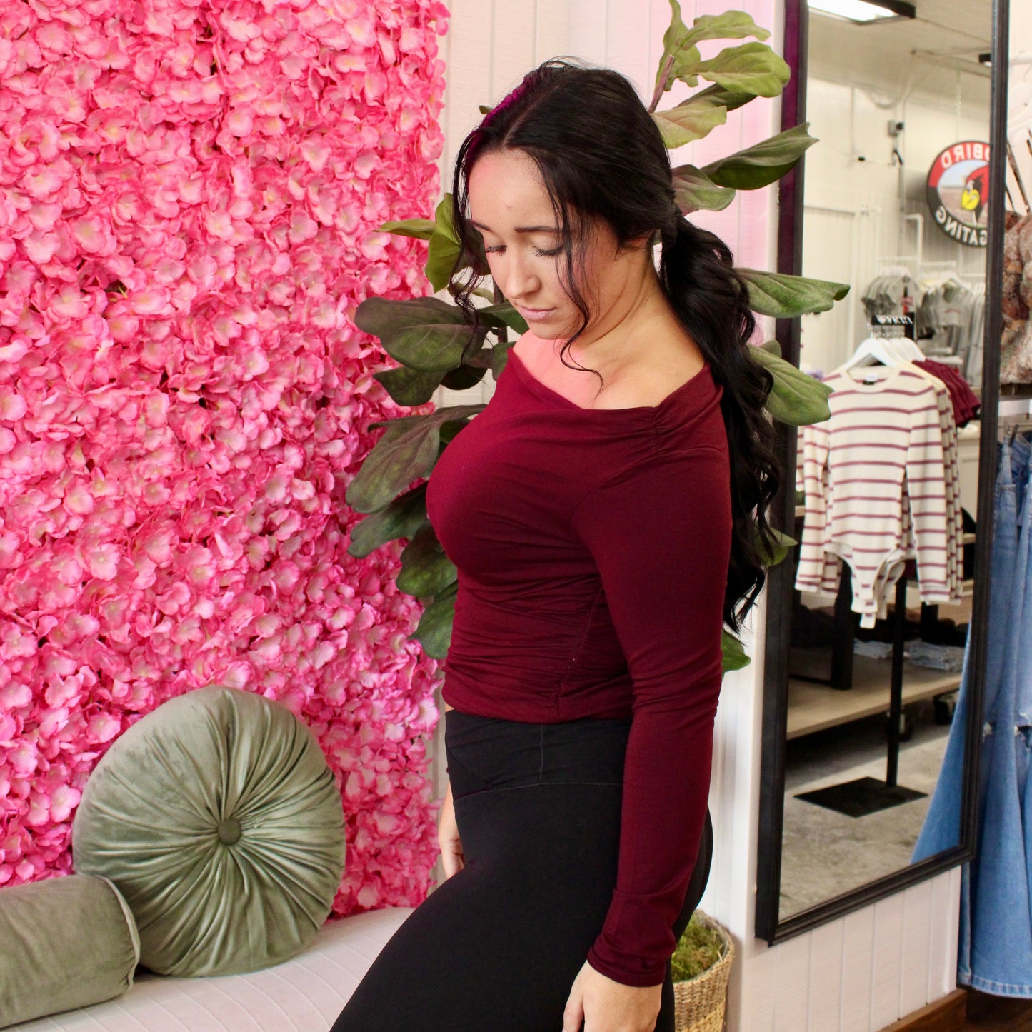 Opal Off Shoulder Ruched Top