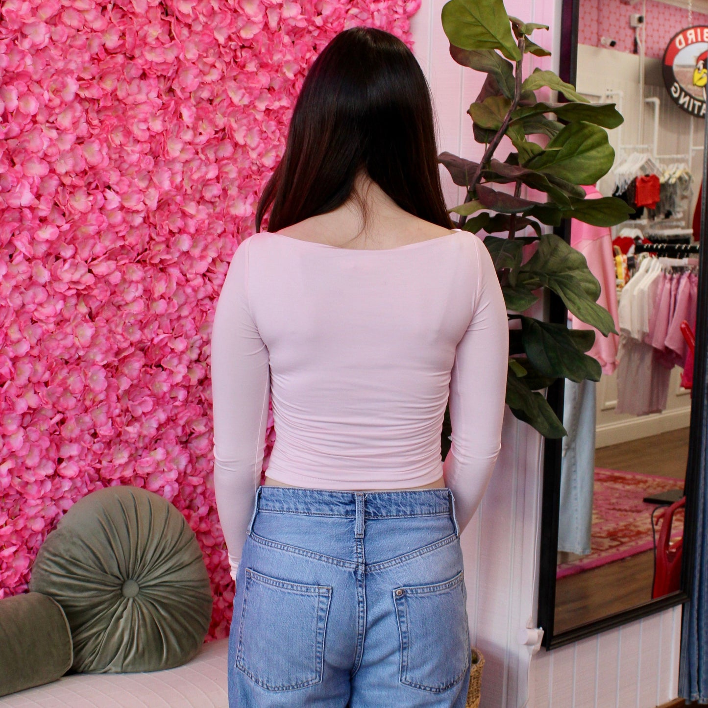 Jolina Ruched Long Sleeve Top