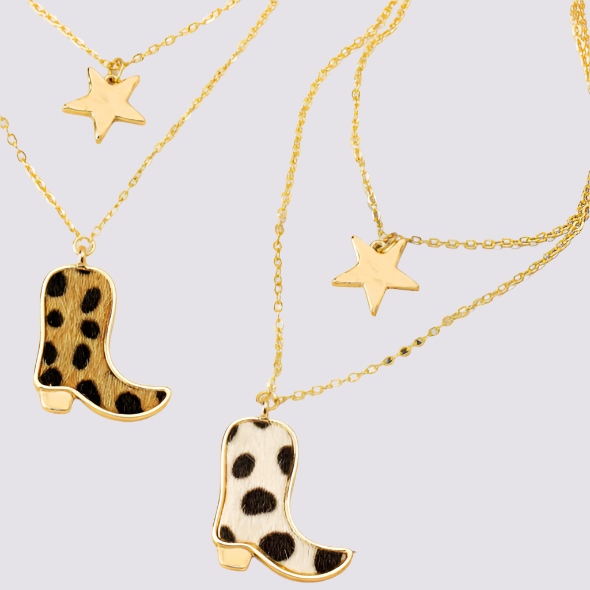 Star and Boot Necklace