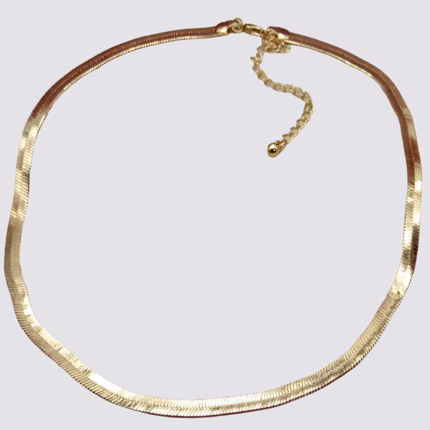 Classic Herringbone Chain Necklace