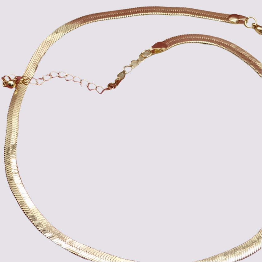 Classic Herringbone Chain Necklace