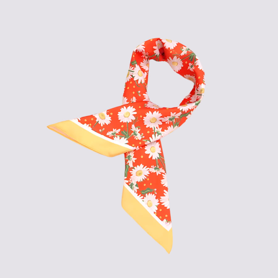 Floral Silky Scarf