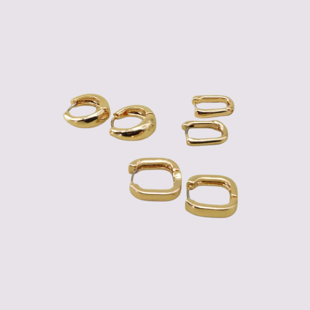 Mini Trio Hoop Earring Set