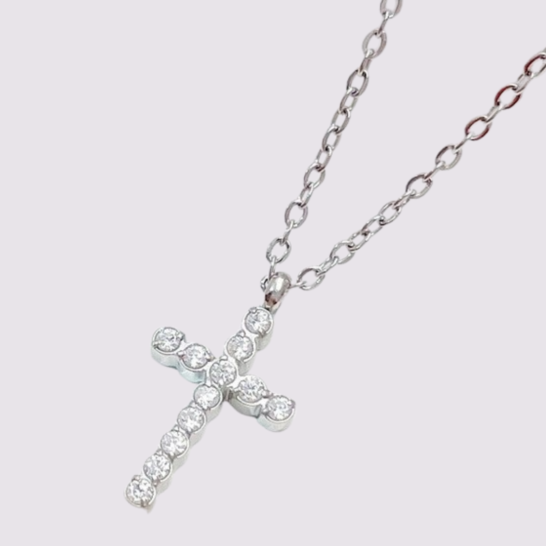 18k Cross Necklace