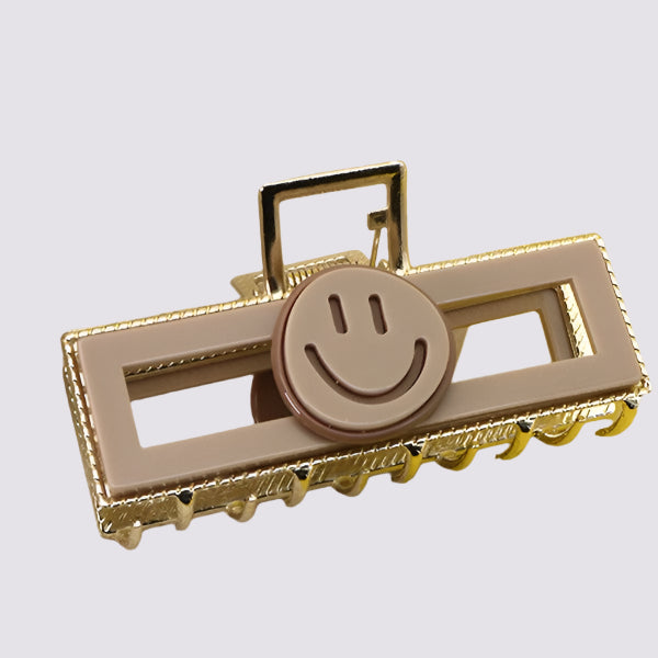 Rectangle Smile Hair Clips