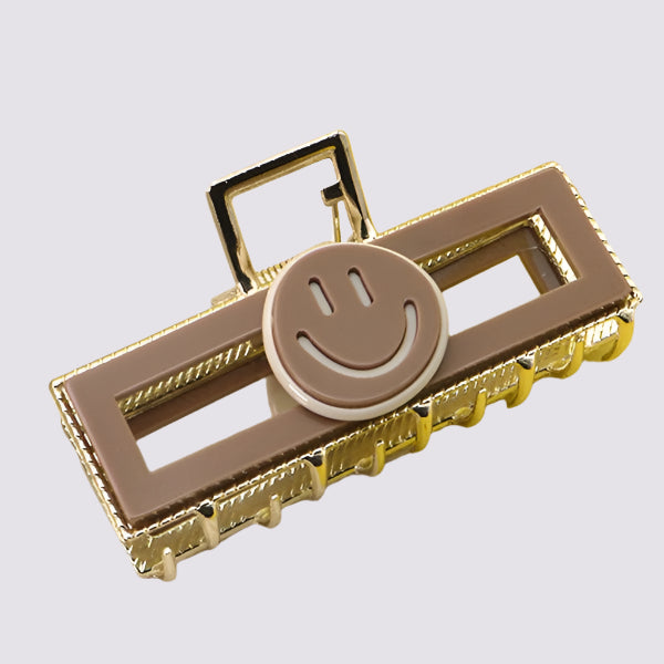 Rectangle Smile Hair Clips