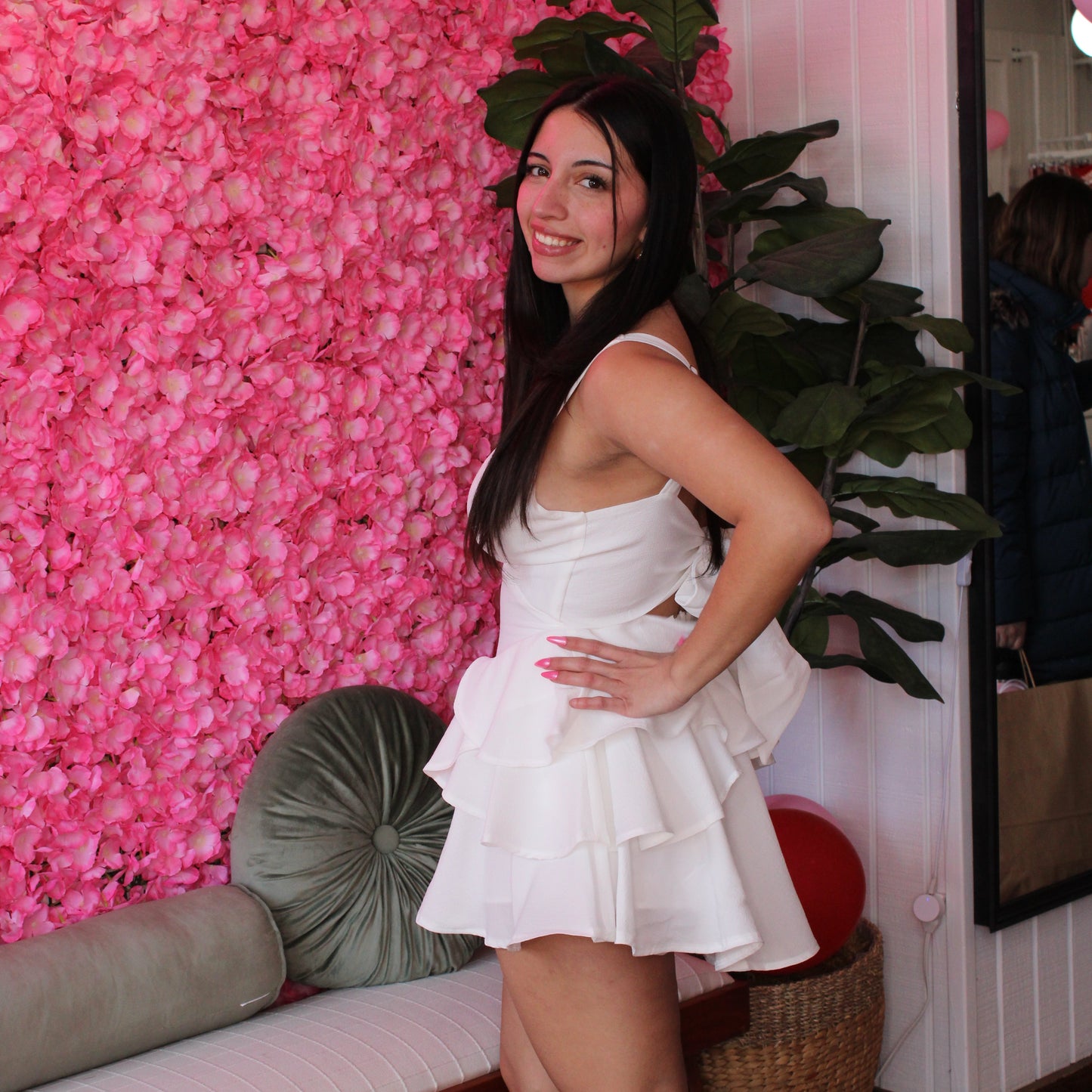 Vivian Tiered Ruffle Mini Dress