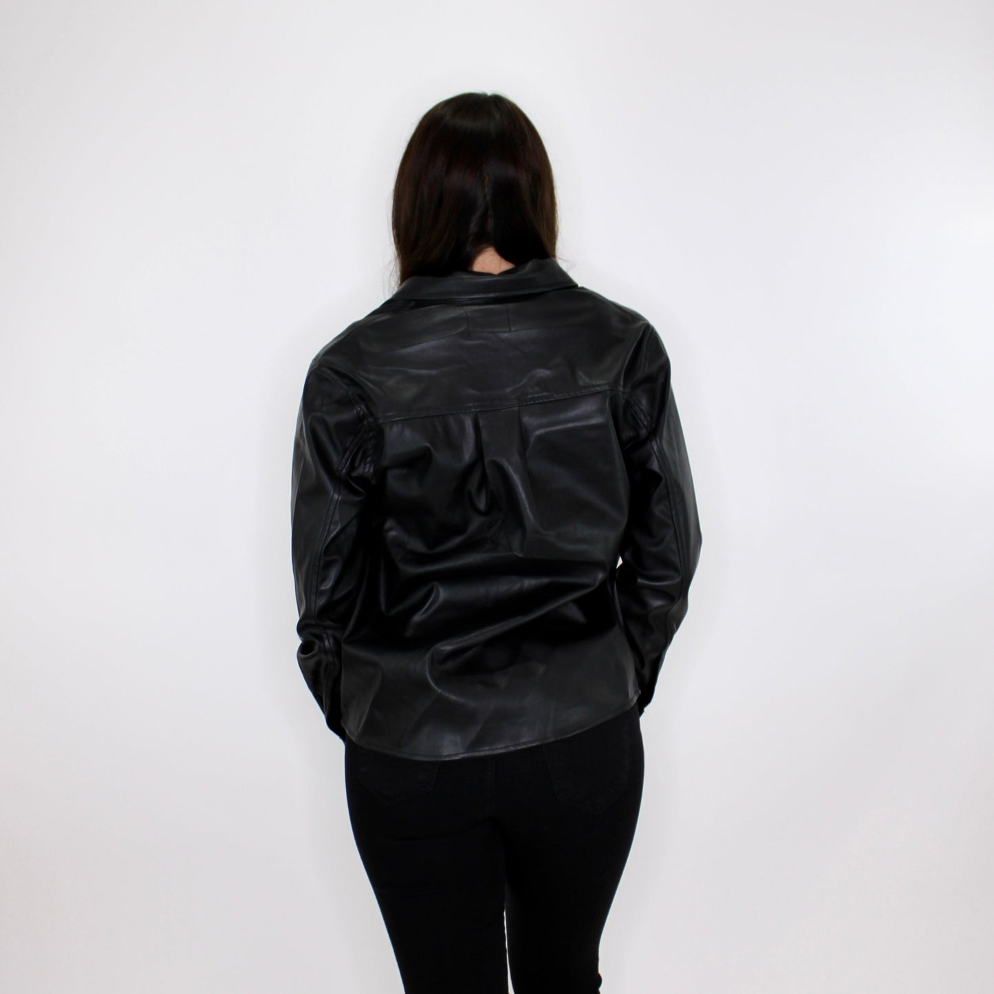 Jo Faux Leather Shacket