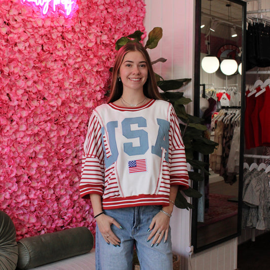USA Letter Sweatshirt