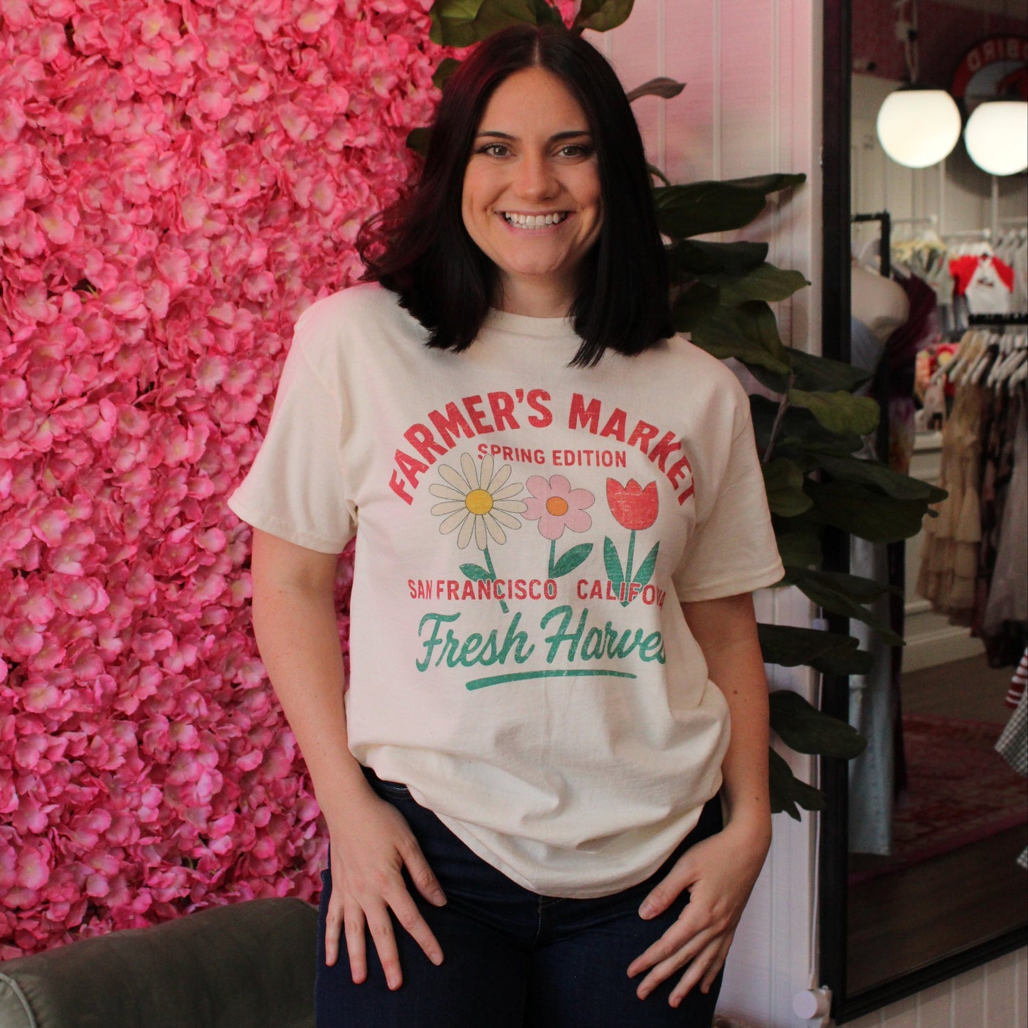Farmers Market Oversized Graphic Tee