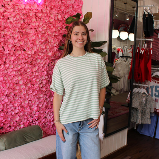Minerva Oversized Stripe Tee
