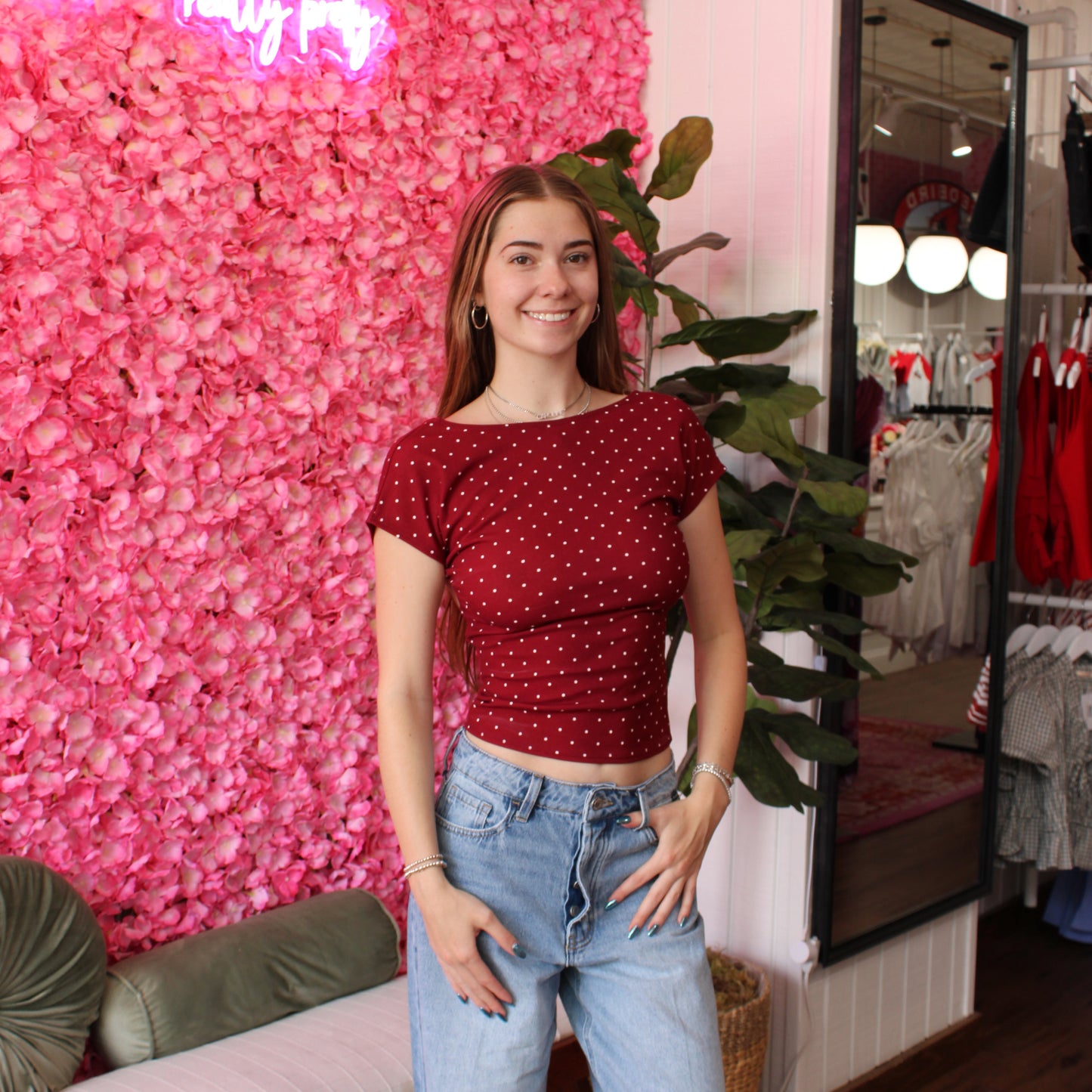 Margo Polka Dot Top