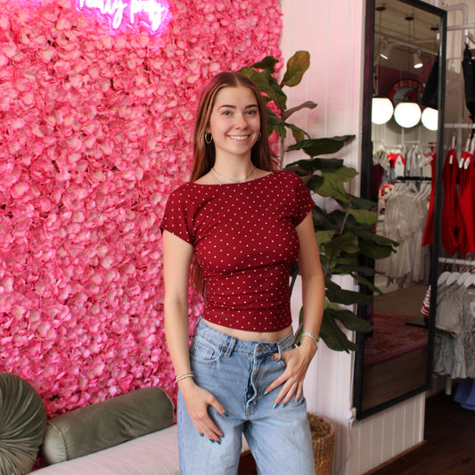 Margo Polka Dot Top