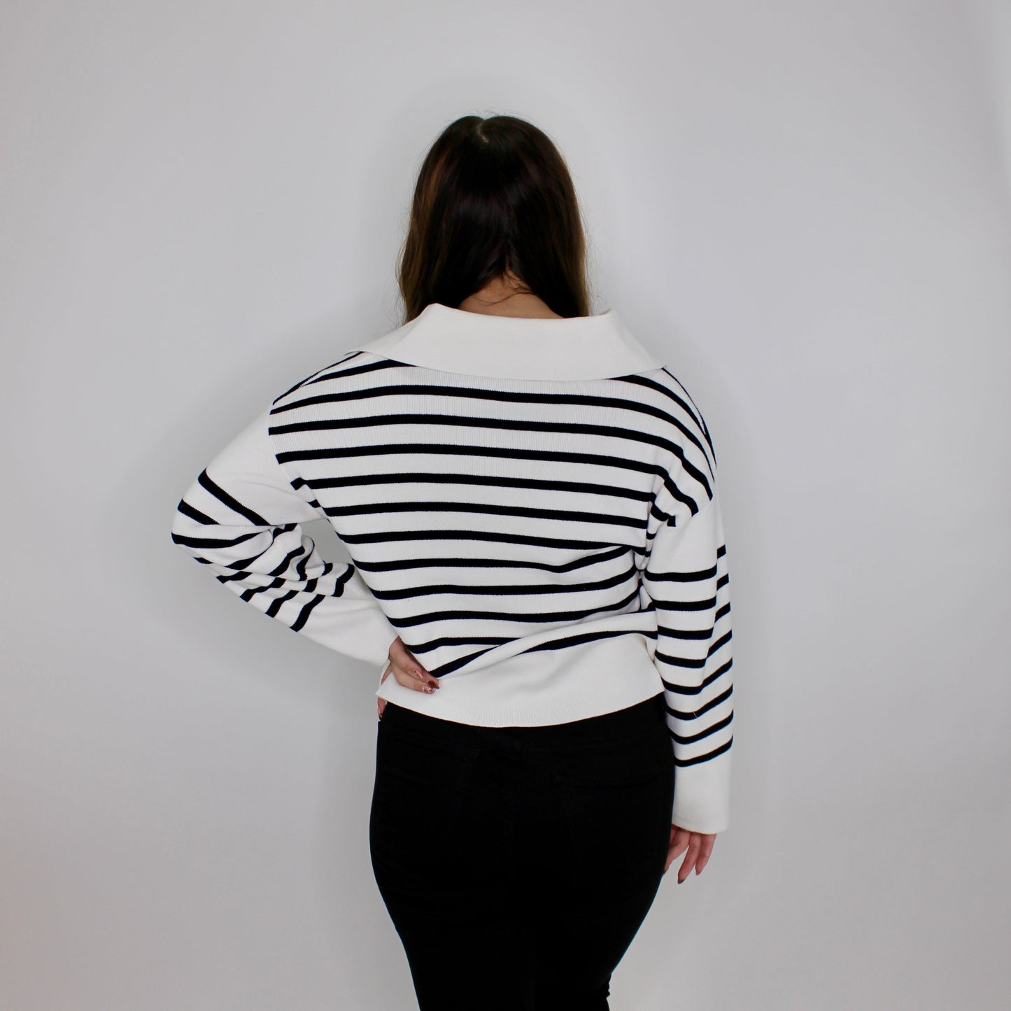 Brynn Stripe Sweater Top