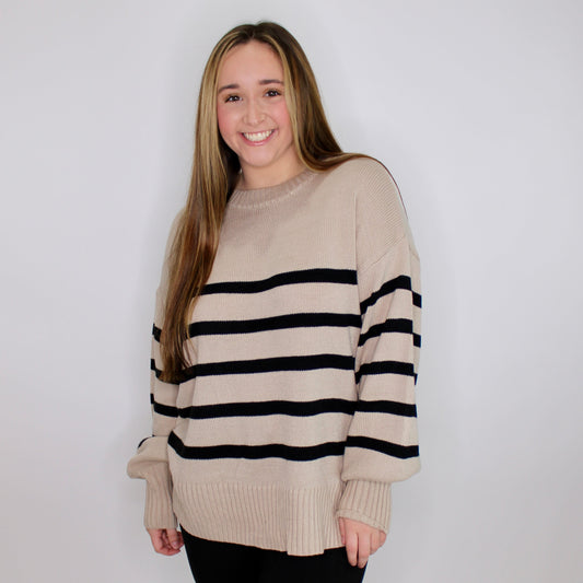 Places To Be Stripe Sweater