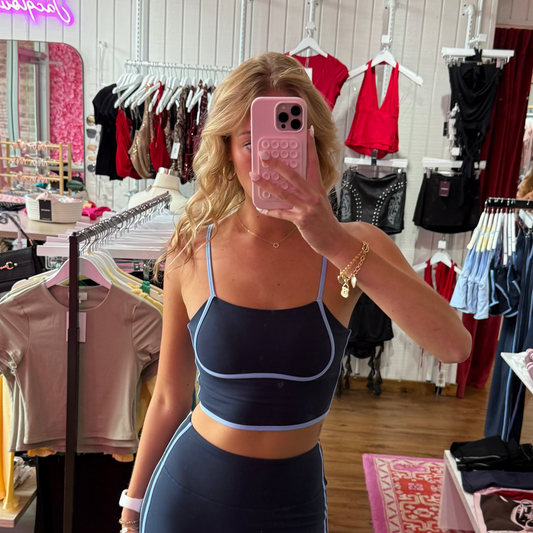 Ashley Navy Athletic Tank