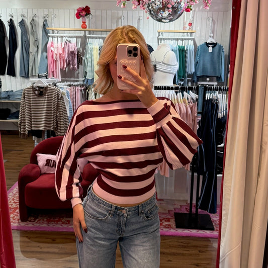 Dolce Striped Knit Sweater