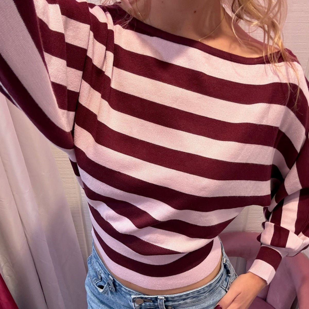Dolce Striped Knit Sweater