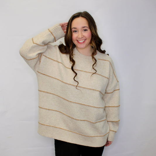 Peyton Oversized Striped Sweater