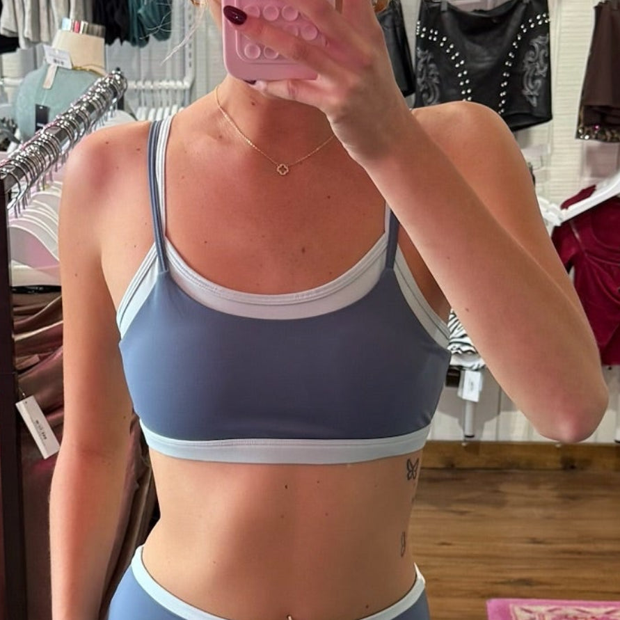 Halston Double Layer Sports Bra