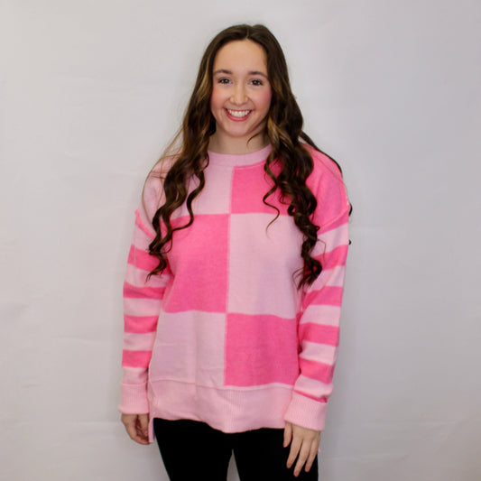 Rylee Checker Sweater