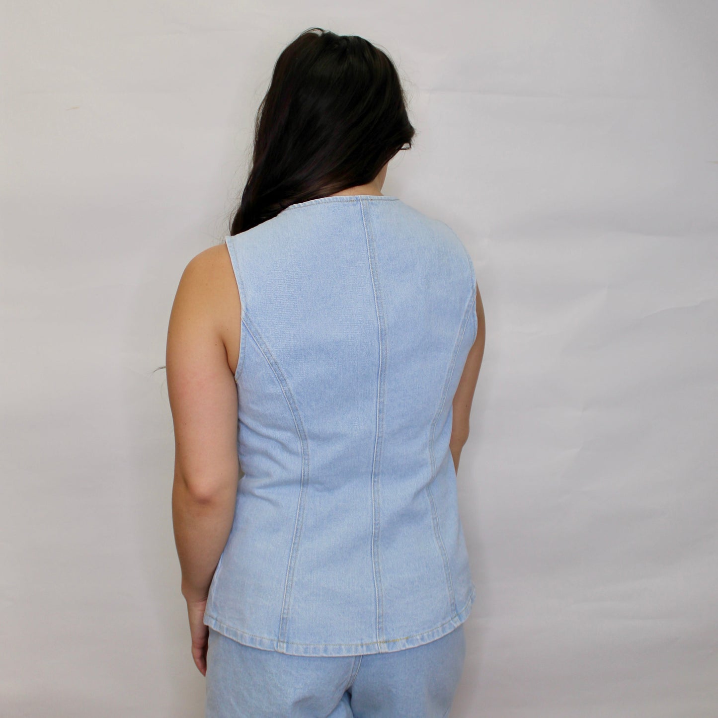 Vienna Denim Sleeveless Top