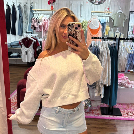 Sawyer Off The Shoulder Sweatshirt