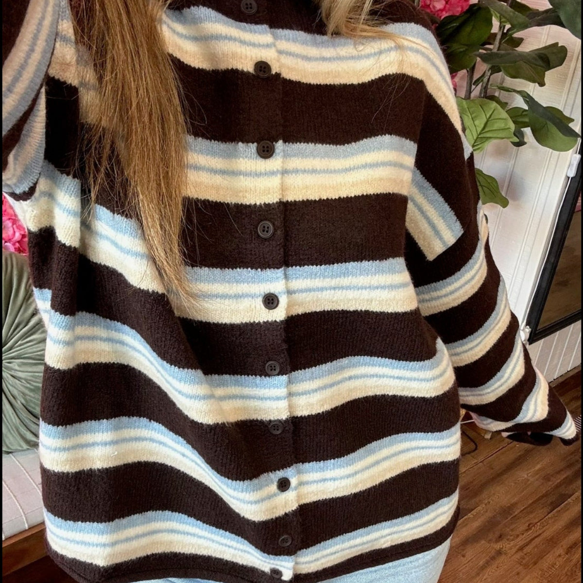 Molly Mock Neck Knit Cardigan