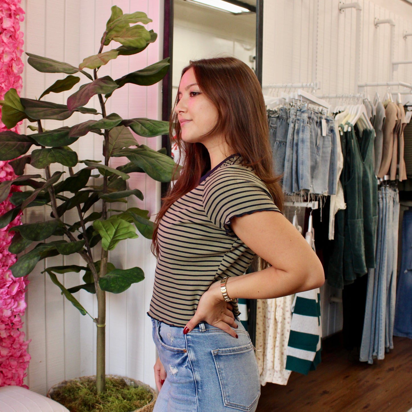 Amelie Stripe Top