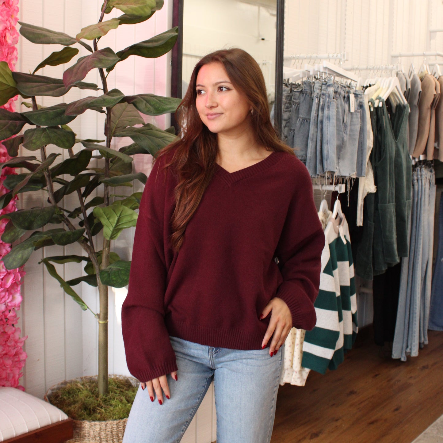 Emberly V Neck Sweater