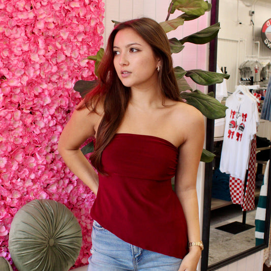 Brynna Asymmetrical Tube Top