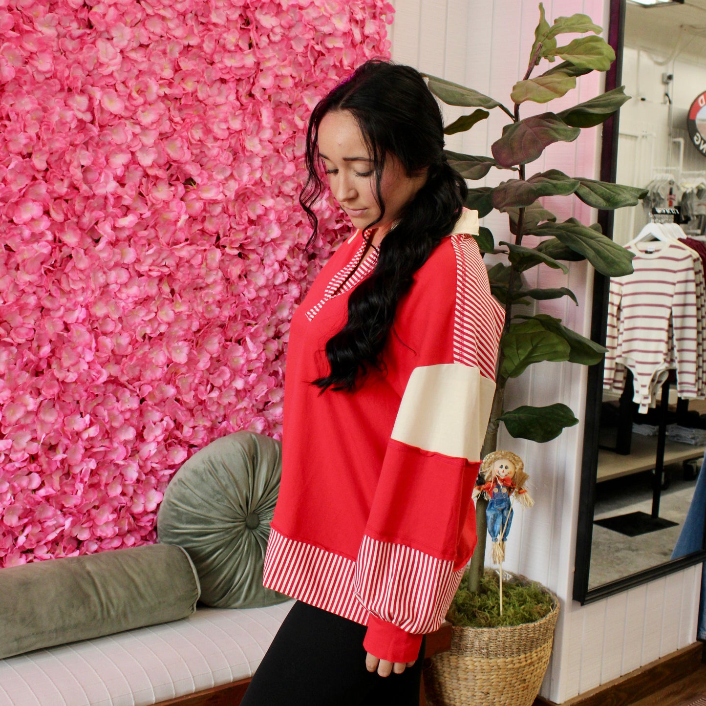 Carmen Color Block Top