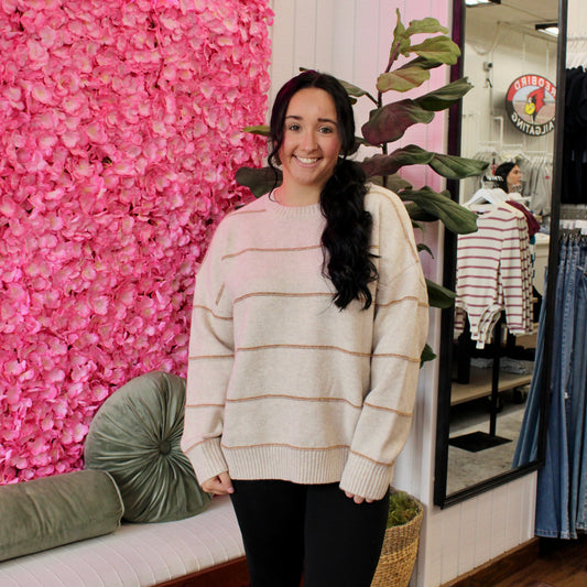 Peyton Oversized Striped Sweater