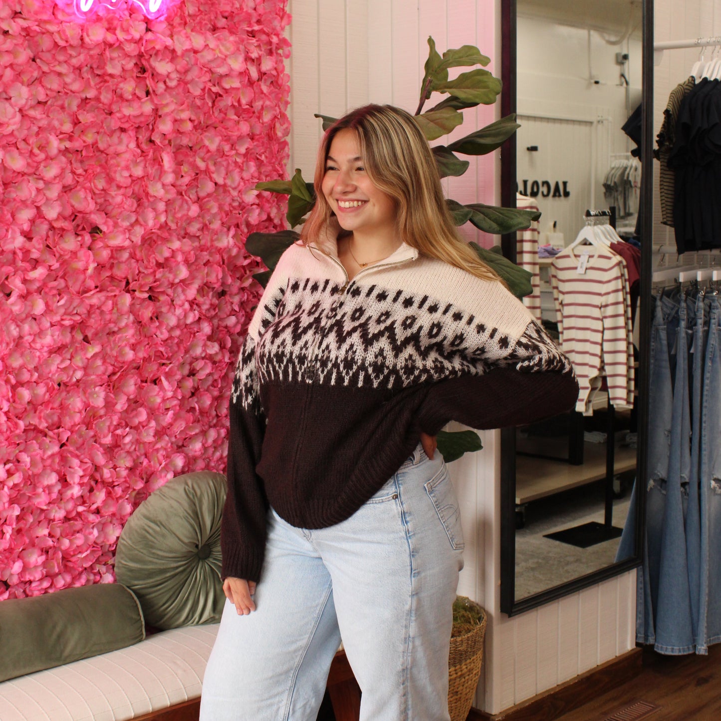 Lilian Half Zip Sweater