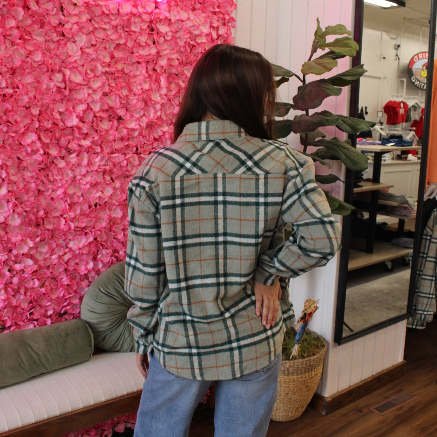 Genesis Plaid Button Down Jacket