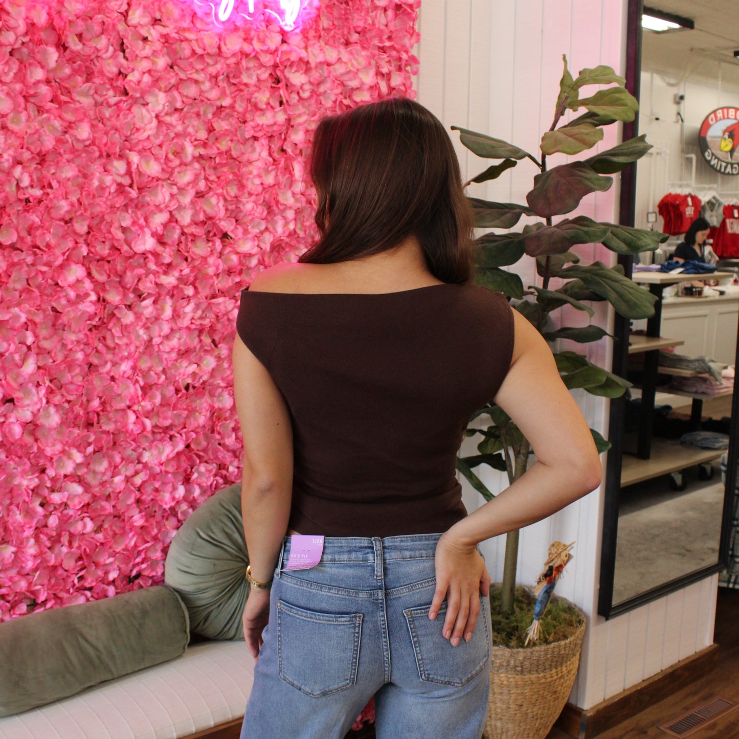 Liza Asymmetrical Neck Top