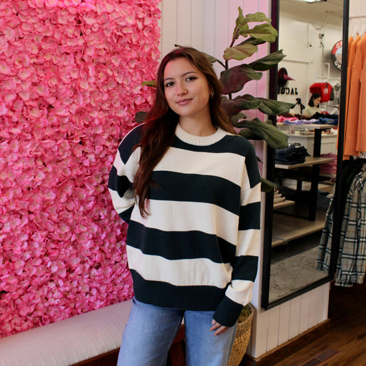 Eleni Knit Striped Sweater