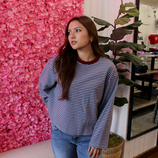 Eloise Striped Boxy Top