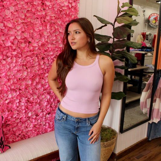 Ayla Ribbed Bias Cami