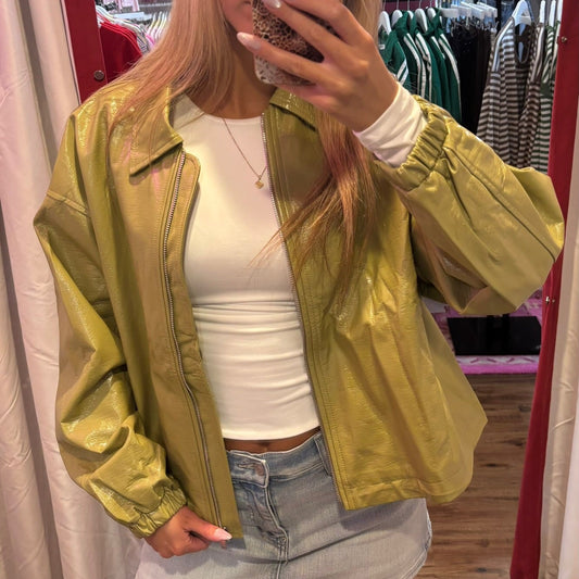 Inaya Faux Leather Jacket