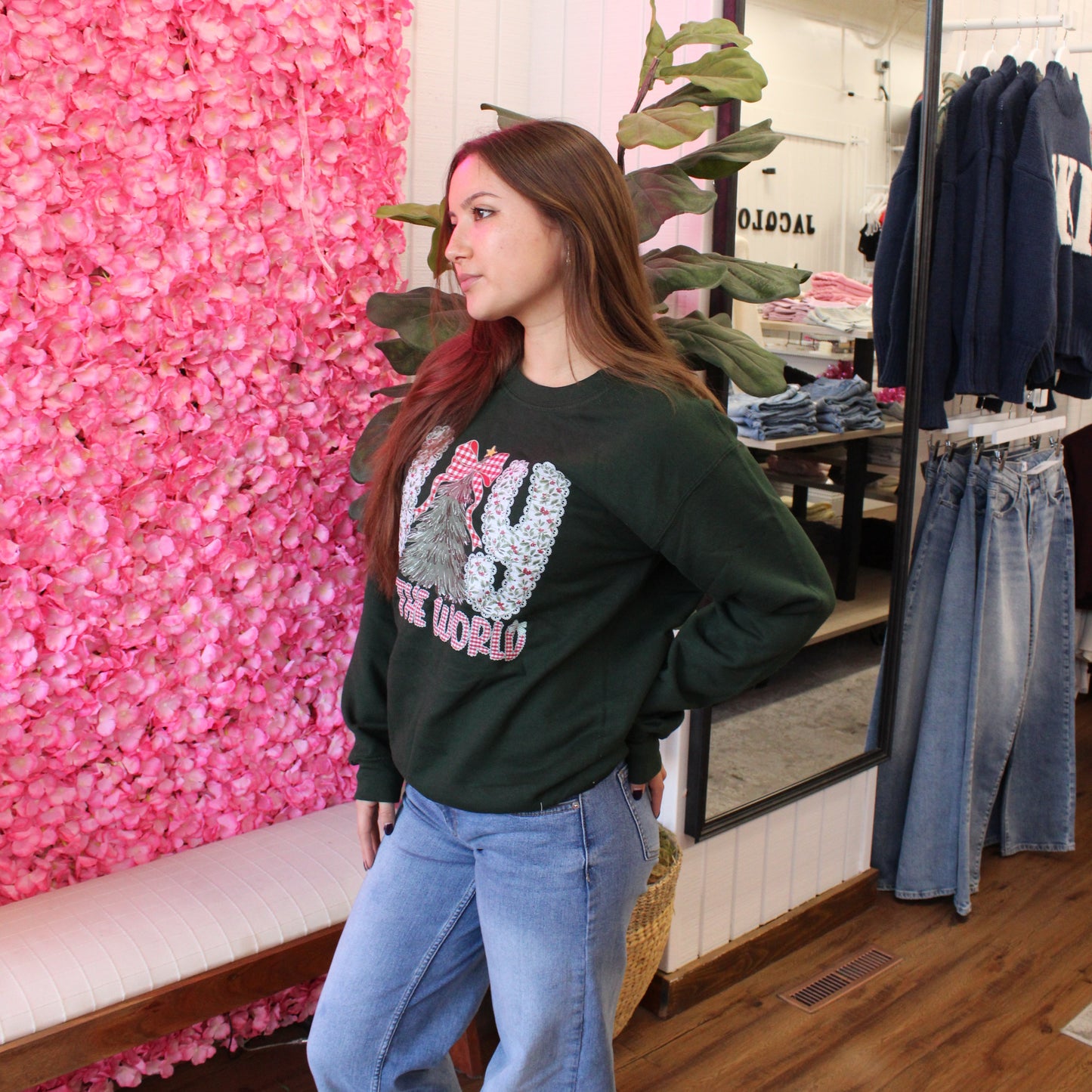 Joy To The World Christmas Crew Neck